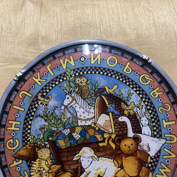 Vintage Glassmasters Stained Glass Art Suncatcher Rock-A-Bye Nursery ABC's - Picture 7 of 7